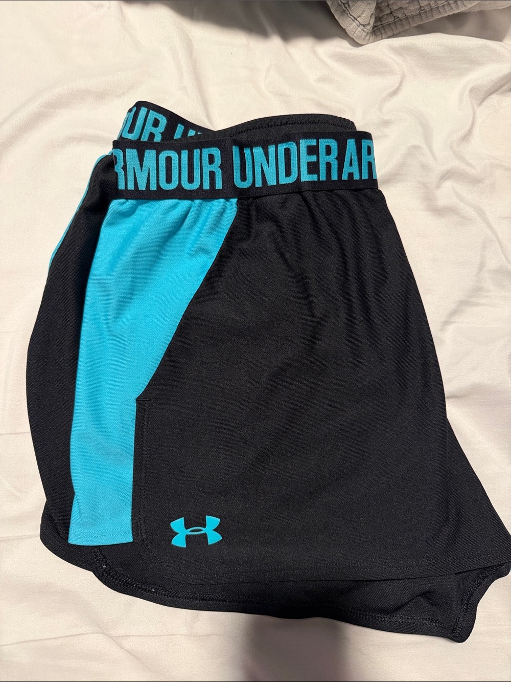 Under Armour Black & Teal Performance Shorts